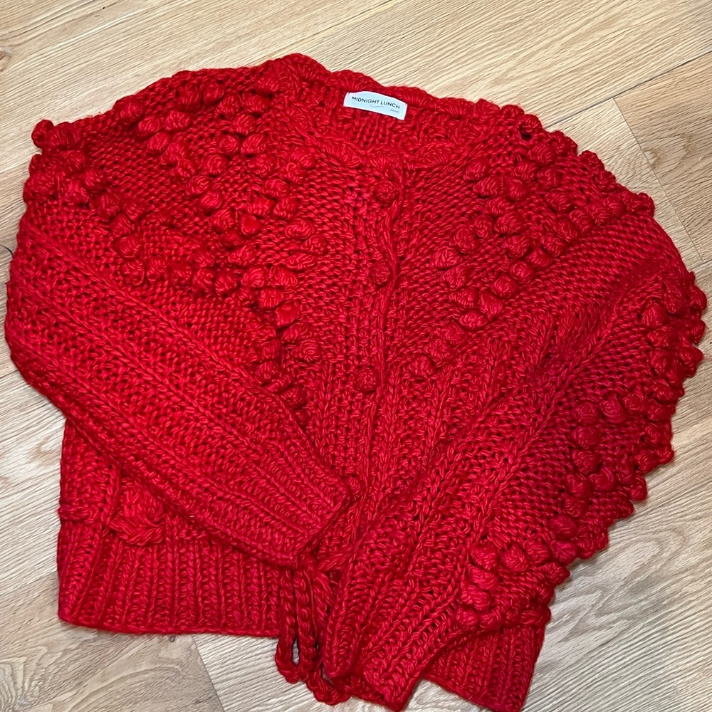 Chunky Red Sweater